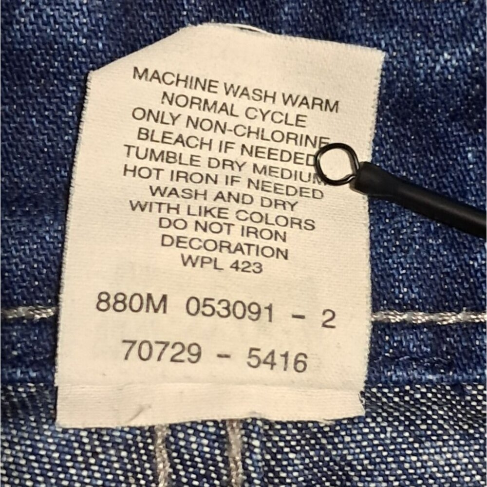 Levis L2 Jeans Mens W 28 Dark Wash Blue Denim Baggy Relaxed Fit - Picture 14 of 14